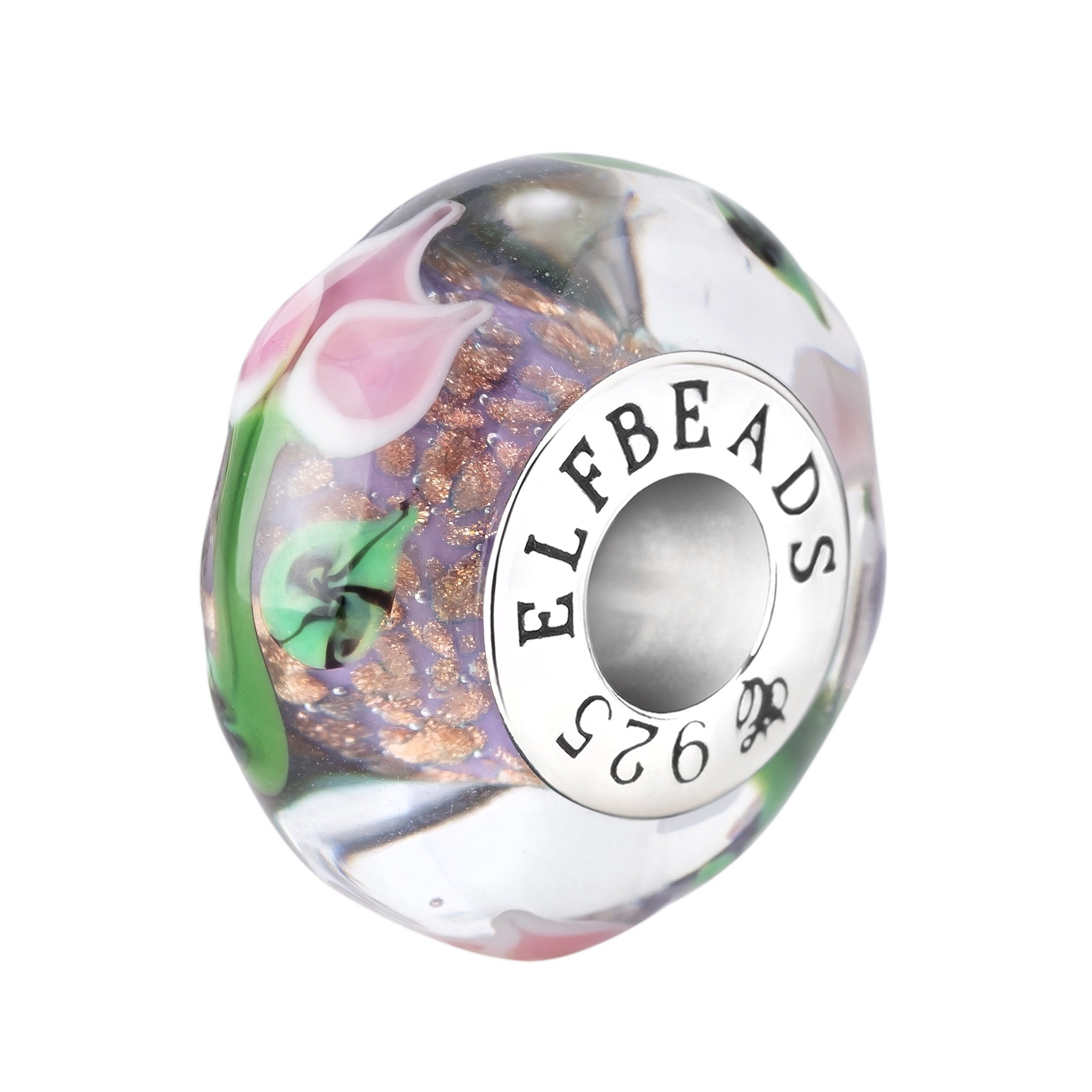 Elfbeads Lotus Song purple glass Bead by The Alternative Bead. Your official Elfbeads Retailer from Germany