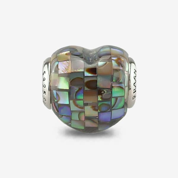 Praan Love Haliotis Mother Of Pearl Charm multicolor mother-of-pearl Bead by The Alternative Bead. Your official Praan Retailer from Germany