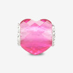 Praan Love Bug Heart Charm pink crystal Bead by The Alternative Bead. Your official Praan Retailer from Germany