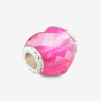 Praan Love Bug Heart Charm pink crystal Bead by The Alternative Bead. Your official Praan Retailer from Germany