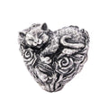 Elfbeads Love Grows in Secret - Fluffy Heart silver sterling-silver Bead by The Alternative Bead. Your official Elfbeads Retailer from Germany