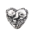 Elfbeads Love Grows in Secret - Sleek Heart silver sterling-silver Bead by The Alternative Bead. Your official Elfbeads Retailer from Germany