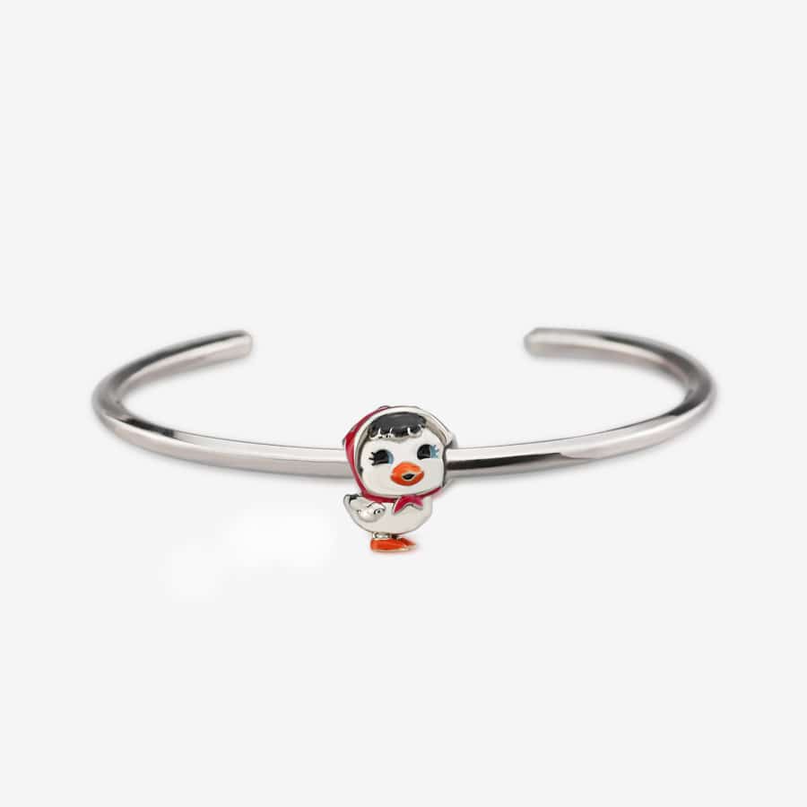 Praan Lucy Lucky Duckling Charm silver sterling-silver; enamel Bead by The Alternative Bead. Your official Praan Retailer from Germany
