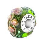 Elfbeads Mosslight Mushrooms green glass Bead by The Alternative Bead. Your official Elfbeads Retailer from Germany