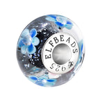 Elfbeads Luna's Sapphire Flower blue glass Bead by The Alternative Bead. Your official Elfbeads Retailer from Germany