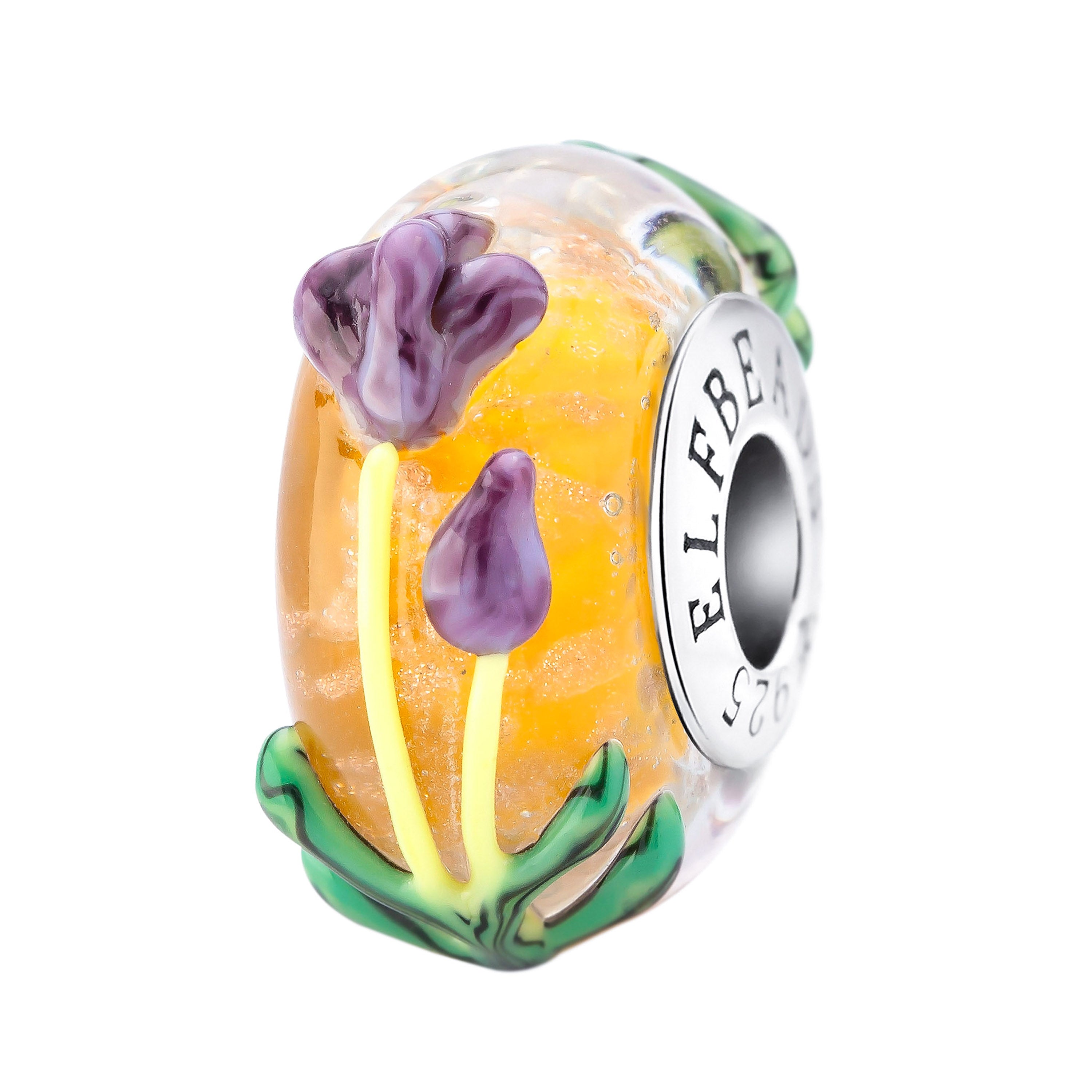 Elfbeads Make a Wish Tulips orange glass Bead by The Alternative Bead. Your official Elfbeads Retailer from Germany