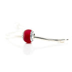 Aurora Charm Manihi Island Red Sea Glass Bead silver; red sterling-silver; glass Bead by The Alternative Bead. Your official Aurora Charm Retailer from Germany