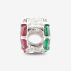 Praan Lucky Box Merry Star Crystal Charm red; green crystal Bead by The Alternative Bead. Your official Praan Retailer from Germany