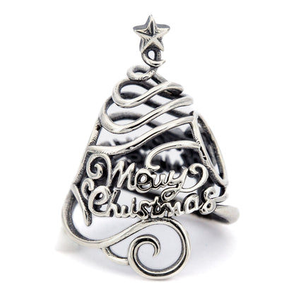  Elfbeads Merry Christmas Tree Charm by The Alternative Bead 