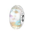 Elfbeads Merry Bliss Golddust Fractal silver; white glass Bead by The Alternative Bead. Your official Elfbeads Retailer from Germany