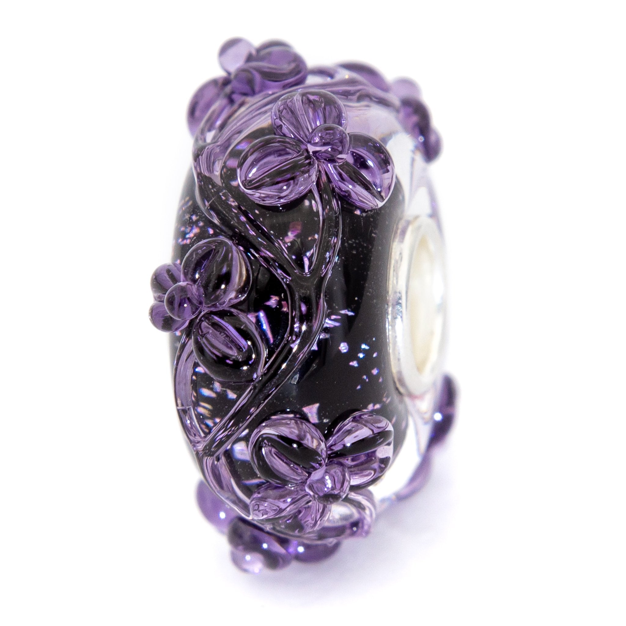 Elfbeads Midnight Mystery Flowertwig  glass Bead by The Alternative Bead. Your official Elfbeads Retailer from Germany