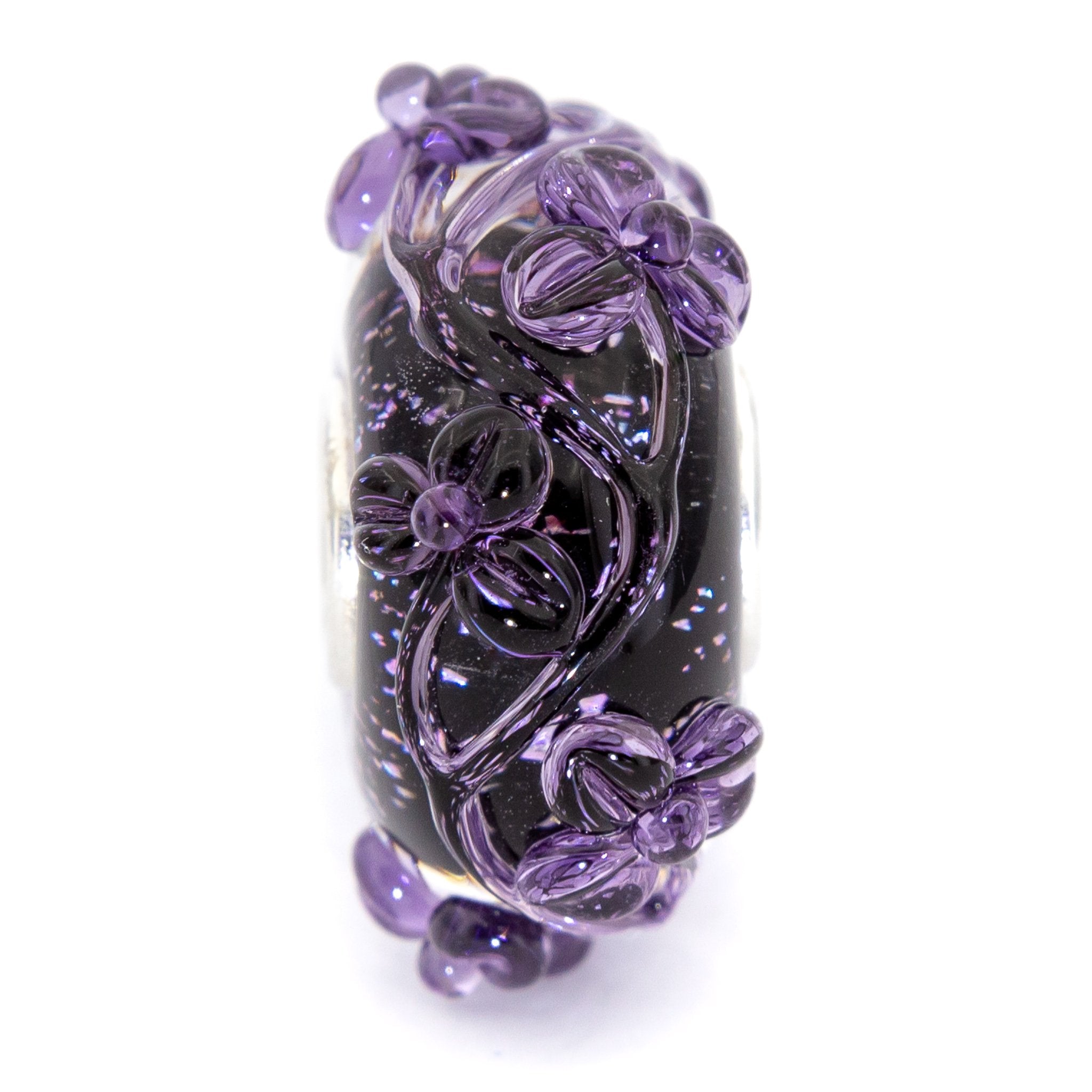 Elfbeads Midnight Mystery Flowertwig  glass Bead by The Alternative Bead. Your official Elfbeads Retailer from Germany