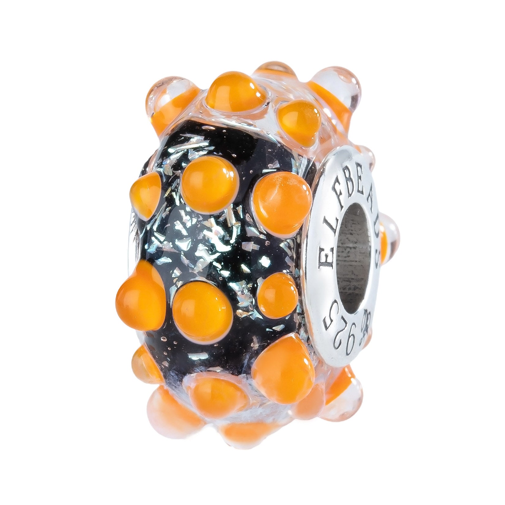 Elfbeads Midnight Pumpkin Dewdrops  glass Bead by The Alternative Bead. Your official Elfbeads Retailer from Germany