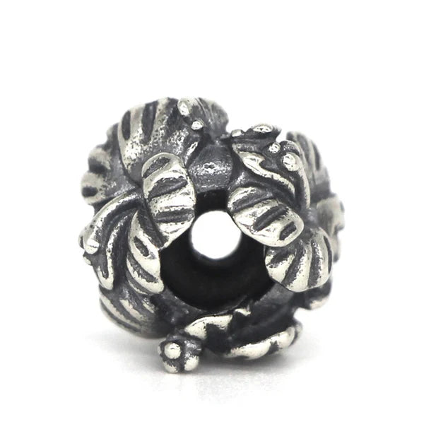 VIP-CHARMS Hibiscus Flower Stopper Charm silver sterling-silver Stopper by The Alternative Bead. Your official VIP-CHARMS Retailer from Germany
