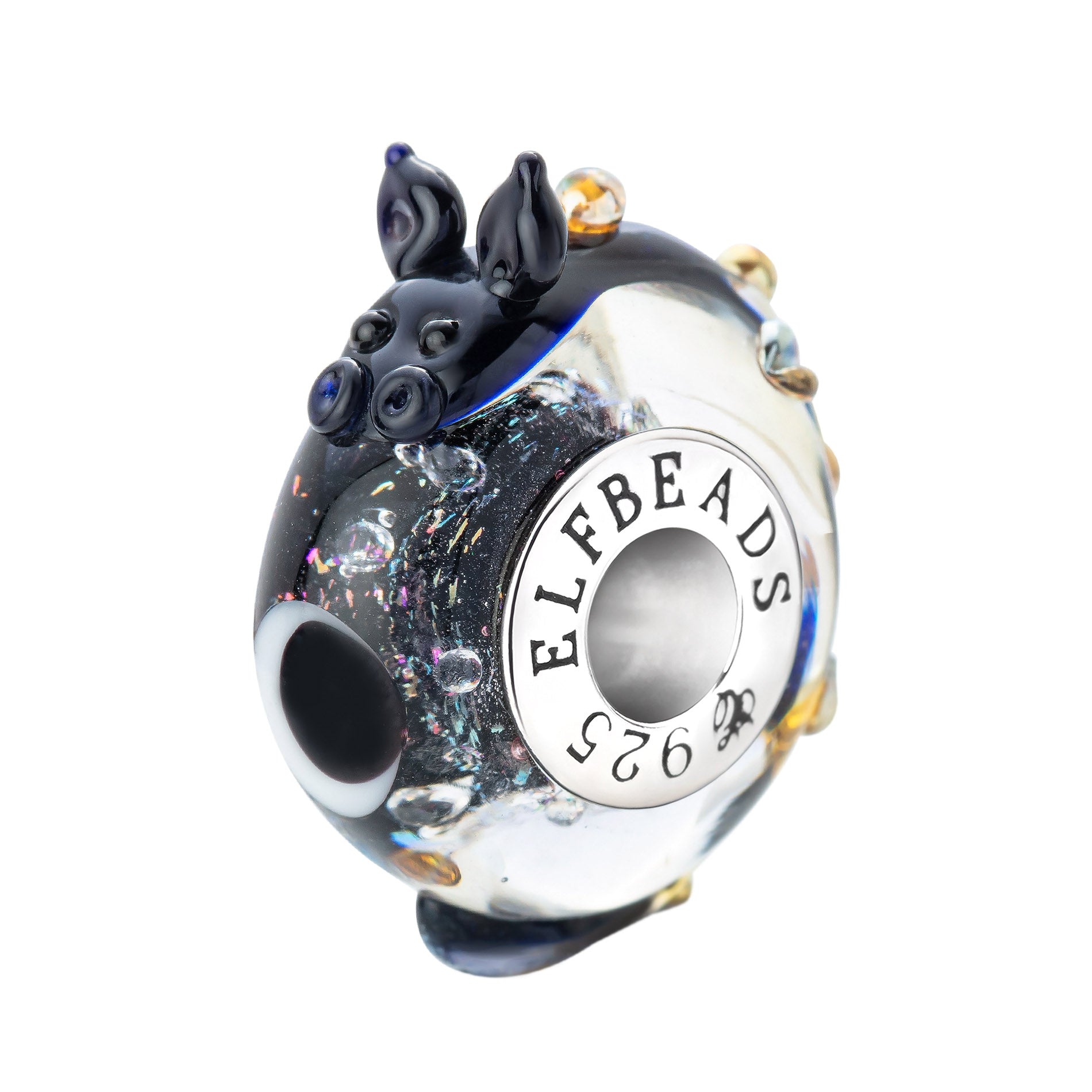 Elfbeads Moon Dragon black glass Bead by The Alternative Bead. Your official Elfbeads Retailer from Germany