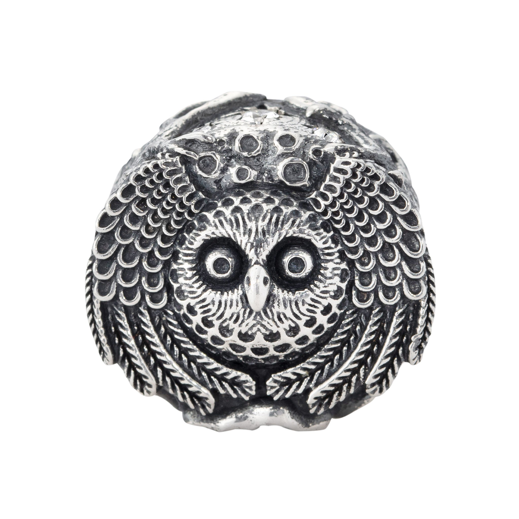 Elfbeads Moon Owl silver sterling-silver Bead by The Alternative Bead. Your official Elfbeads Retailer from Germany