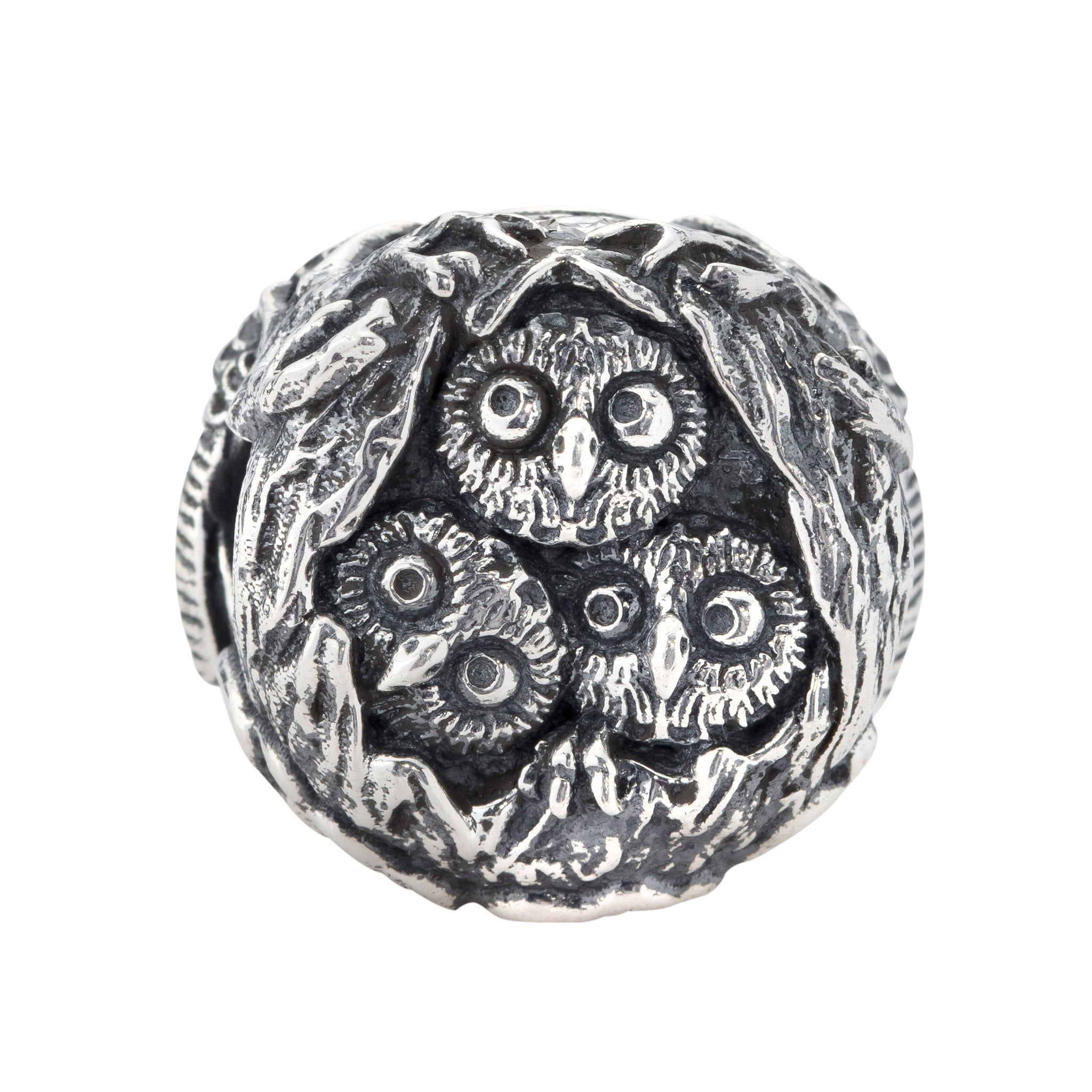 Elfbeads Moon Owl silver sterling-silver Bead by The Alternative Bead. Your official Elfbeads Retailer from Germany