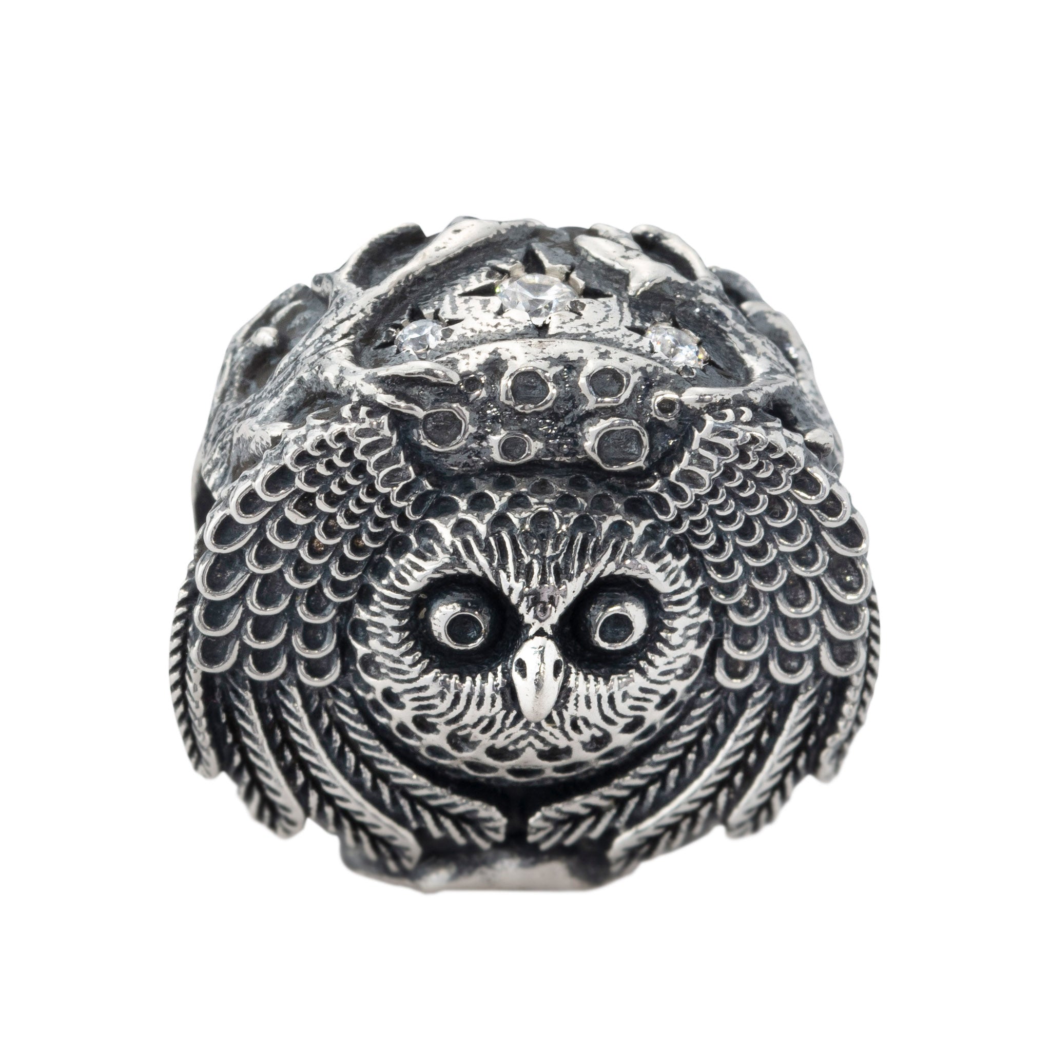 Elfbeads Moon Owl silver sterling-silver Bead by The Alternative Bead. Your official Elfbeads Retailer from Germany
