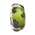 Ogerbeads Moss Sparklehearts 2.0 green and gold glass Bead by The Alternative Bead. Your official Ogerbeads Retailer from Germany