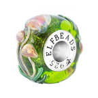 Elfbeads Mosslight Mushrooms green glass Bead by The Alternative Bead. Your official Elfbeads Retailer from Germany