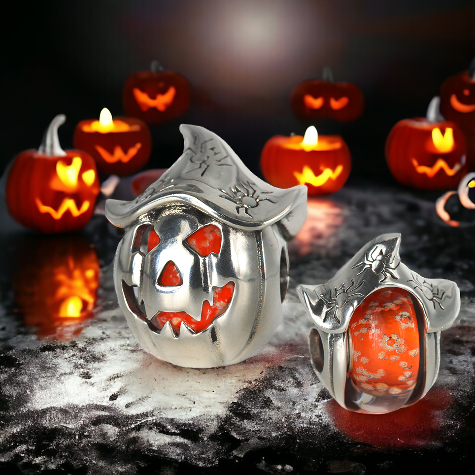  Ogerbeads Mr. Pumpkin – Glass Bead Excluded Bead by The Alternative Bead 