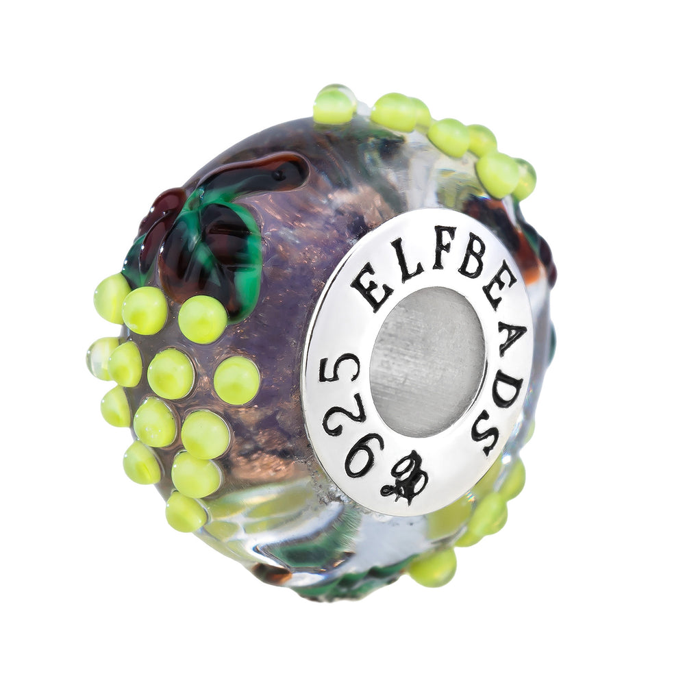 Elfbeads Muscat Grapes Golddust  glass Bead by The Alternative Bead. Your official Elfbeads Retailer from Germany