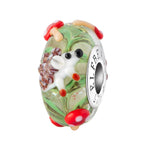 Elfbeads Mushie Keeper green; red glass Bead by The Alternative Bead. Your official Elfbeads Retailer from Germany