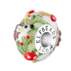 Elfbeads Mushie Keeper green; red glass Bead by The Alternative Bead. Your official Elfbeads Retailer from Germany