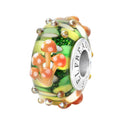 Elfbeads Mushroom Oasis-Orange green; orange glass Bead by The Alternative Bead. Your official Elfbeads Retailer from Germany