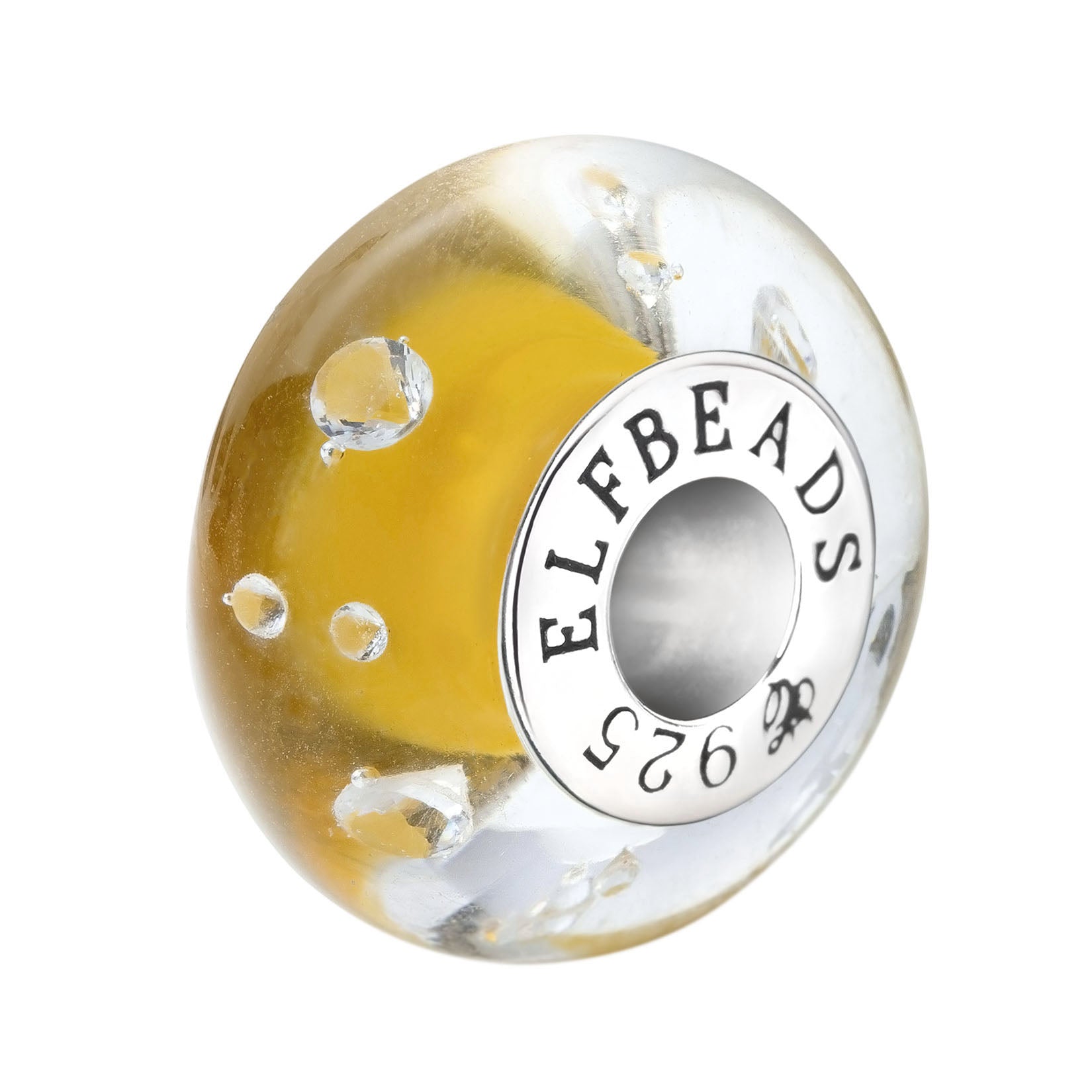 Elfbeads Mustard Monroe yellow glass Bead by The Alternative Bead. Your official Elfbeads Retailer from Germany