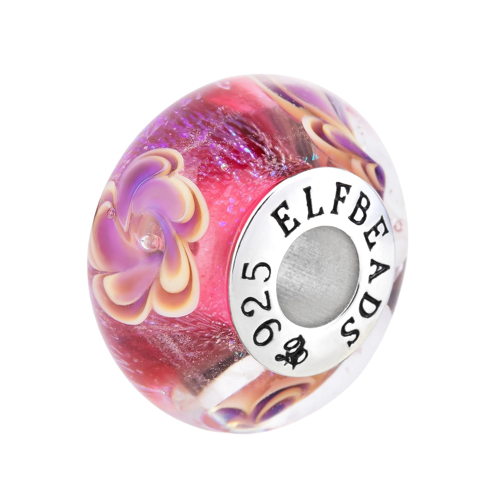 Elfbeads Nebula Princess Rose  glass Bead by The Alternative Bead. Your official Elfbeads Retailer from Germany