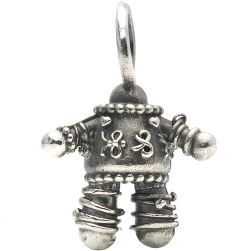 Ogerbeads Needle Freddy – The Voodoo Doll silver sterling-silver Dangle by The Alternative Bead. Your official Ogerbeads Retailer from Germany