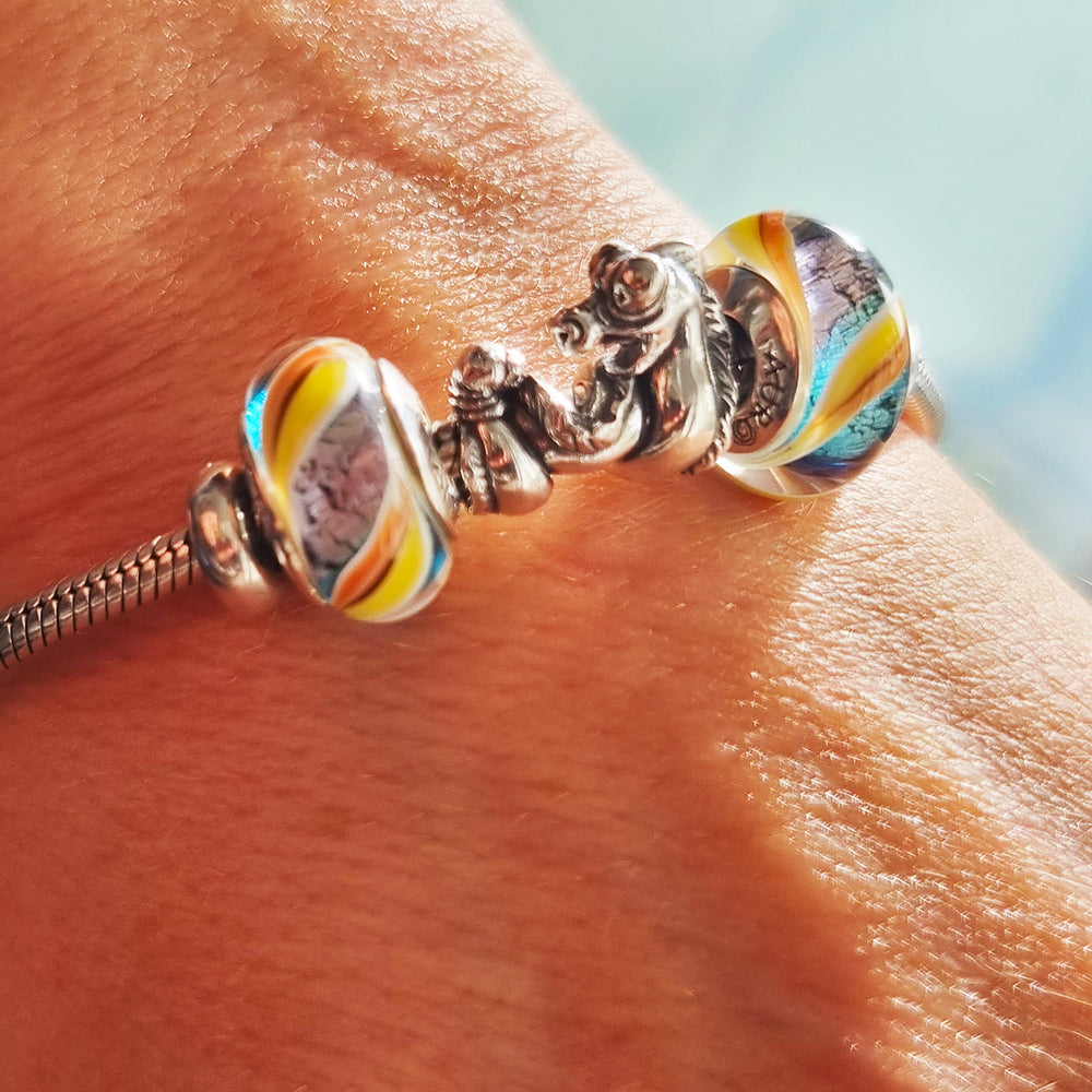 Aurora Charm Nessie the Loch Ness Monster Charm silver sterling-silver Bead by The Alternative Bead. Your official Aurora Charm Retailer from Germany