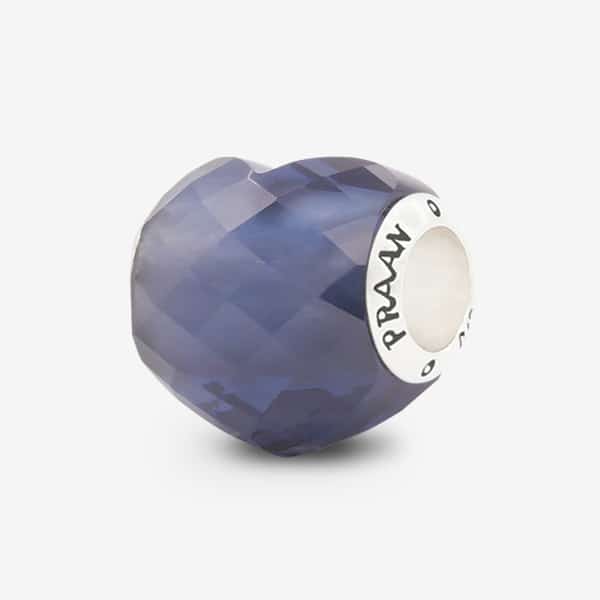 Praan Night Sky Heart blue crystal Bead by The Alternative Bead. Your official Praan Retailer from Germany