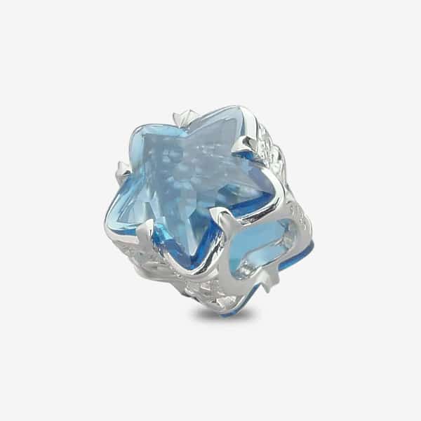Praan Nighttime Star Crystal Charm blue glass Bead by The Alternative Bead. Your official Praan Retailer from Germany