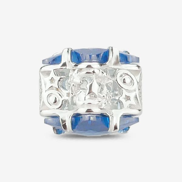 Praan Nighttime Star Crystal Charm blue glass Bead by The Alternative Bead. Your official Praan Retailer from Germany