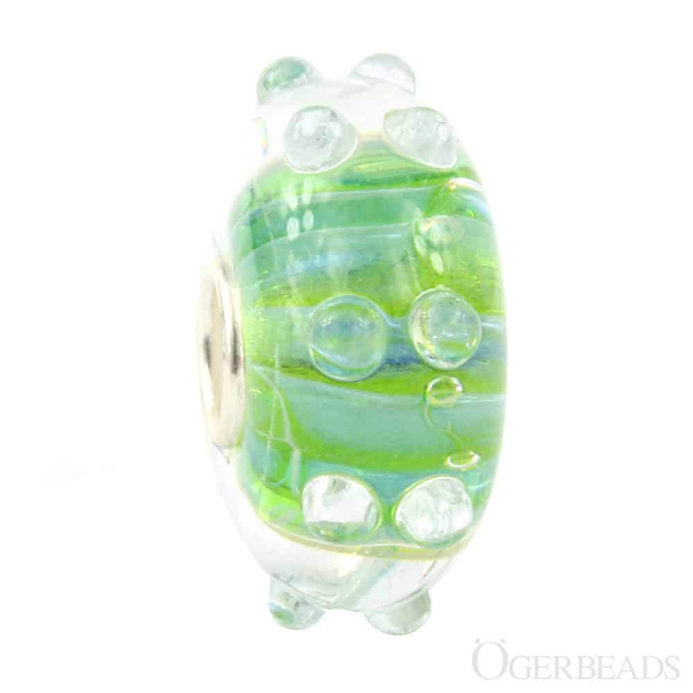Ogerbeads Fairy Garden Crowns green glass Bead by The Alternative Bead. Your official Ogerbeads Retailer from Germany