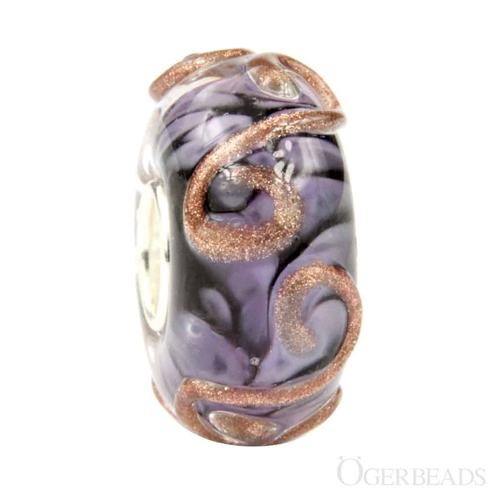 Ogerbeads Purple Sky Baroque Festival purple and gold glass Bead by The Alternative Bead. Your official Ogerbeads Retailer from Germany