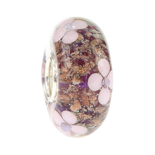 Ogerbeads Deva Flowers pink glass Bead by The Alternative Bead. Your official Ogerbeads Retailer from Germany