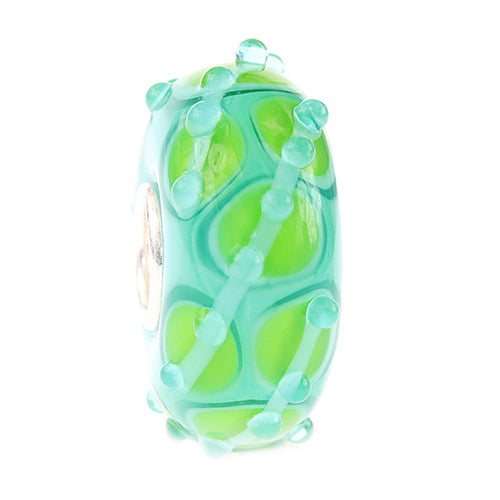Ogerbeads Jungle Lizzard green and blue glass Bead by The Alternative Bead. Your official Ogerbeads Retailer from Germany