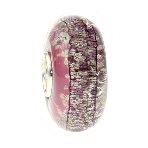 Ogerbeads Arachna Webbed Moonlight pink glass Bead by The Alternative Bead. Your official Ogerbeads Retailer from Germany