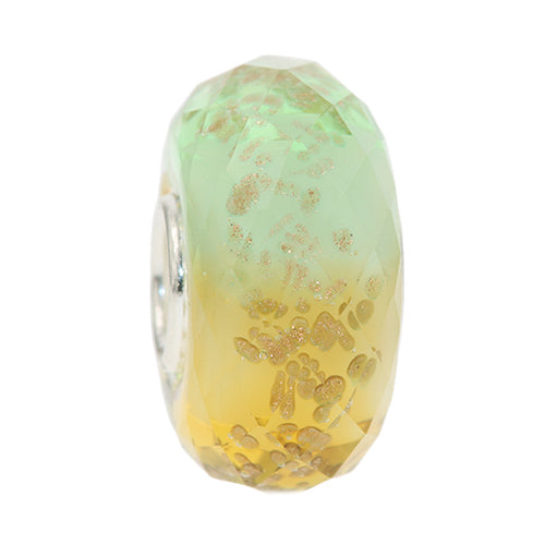 Ogerbeads Honey Dew Pixiedust Fragments green and yellow and gold glass Bead by The Alternative Bead. Your official Ogerbeads Retailer from Germany
