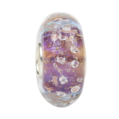 Ogerbeads Sugared Lilac Pixiedust Diamonds purple and gold glass Bead by The Alternative Bead. Your official Ogerbeads Retailer from Germany