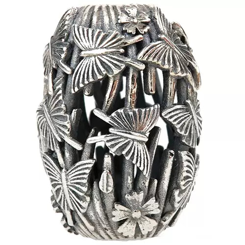 Ogerbeads Butterfly Wilderness silver sterling-silver Bead by The Alternative Bead. Your official Ogerbeads Retailer from Germany