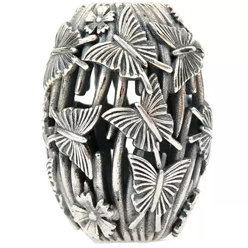 Ogerbeads Butterfly Wilderness silver sterling-silver Bead by The Alternative Bead. Your official Ogerbeads Retailer from Germany