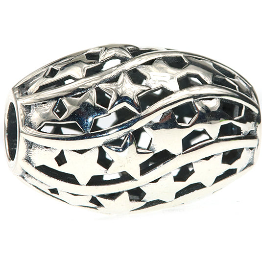 Ogerbeads Starnado Barrel silver sterling-silver Bead by The Alternative Bead. Your official Ogerbeads Retailer from Germany