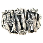 Ogerbeads Flower Field Barrel silver sterling-silver Bead by The Alternative Bead. Your official Ogerbeads Retailer from Germany