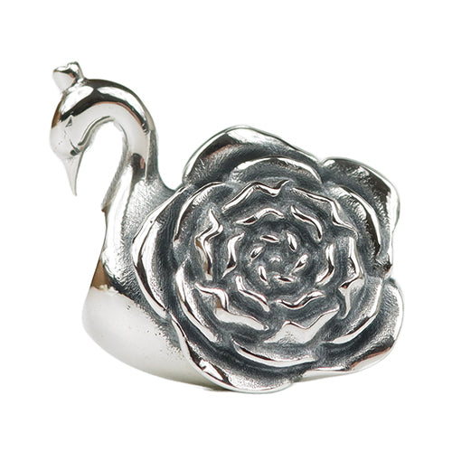 Ogerbeads Swan Flower silver sterling-silver Bead by The Alternative Bead. Your official Ogerbeads Retailer from Germany
