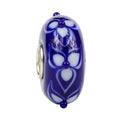 Ogerbeads Delft Blue Triflower Dark blue and white glass Bead by The Alternative Bead. Your official Ogerbeads Retailer from Germany