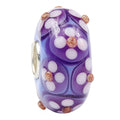 Ogerbeads Hawaiian Night Flowers blue and purple glass Bead by The Alternative Bead. Your official Ogerbeads Retailer from Germany